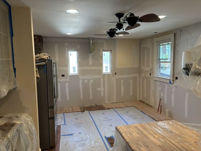 Photo after drywall is installed,