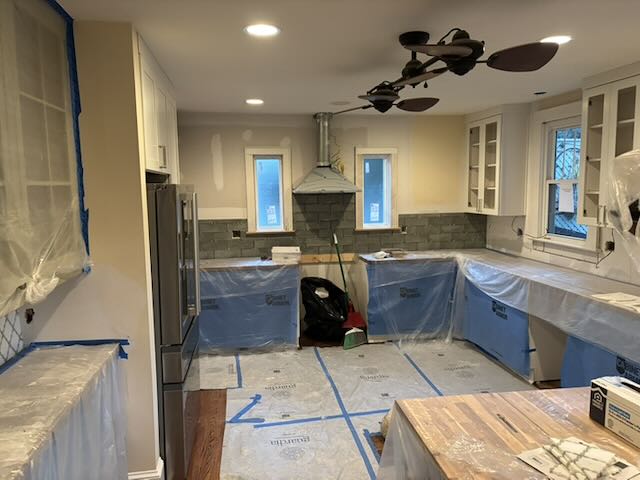 Day one of tile.